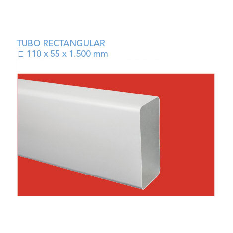 Tubo Rectangular 110x55