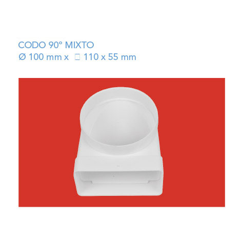 Codo 90º Mixto 100-110x55