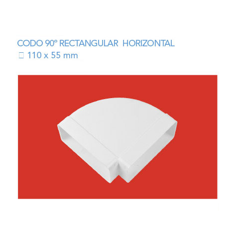 Codo 90º Rectangular H 110x55