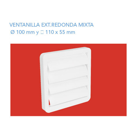 Ventanilla Ext. Mixta 100-110x55