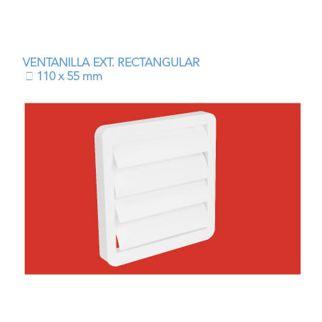 Ventanilla Ext. Rectangular 110x55