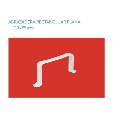 Abrazadera Rectangular Plana 110x55
