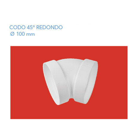 Codo 45º Redondo 100