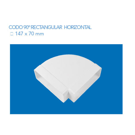 Codo 90º Rectangular H 147x55