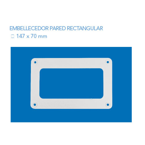 Embellecedor Pared Rectangular 147x70
