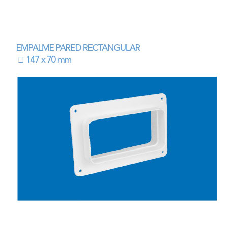 Empalme Pared Rectangular 147x70