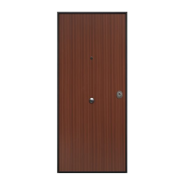 Puerta acorazada MOD. Exterior Sapelly Interior Blanco Liso