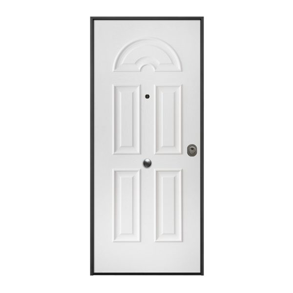 Puerta Acorazada MOD. Exterior Zeus Blanco Interior Melamina