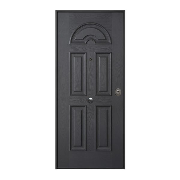 Puerta Acorazada MOD. Exterior Zeus Gris Interior Melamina