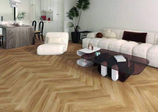 Vinilo SPC Cristina Herringbone Beige