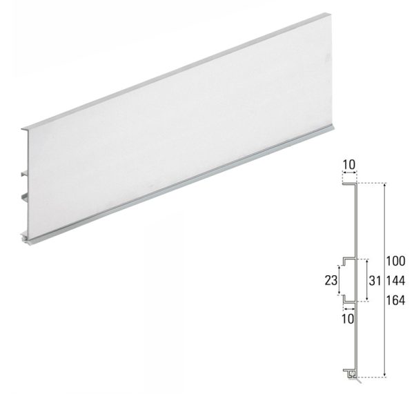 Zócalo de Aluminio Liso