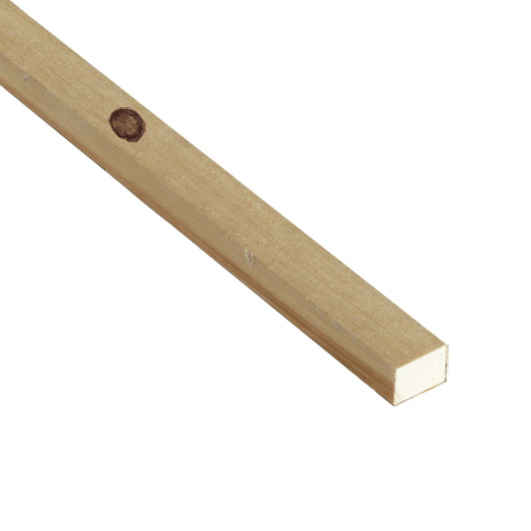 Listón de pino recto 30x15x2700 mm