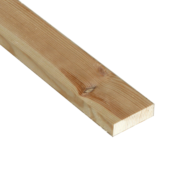 Listón de pino recto 60x10x2700 mm