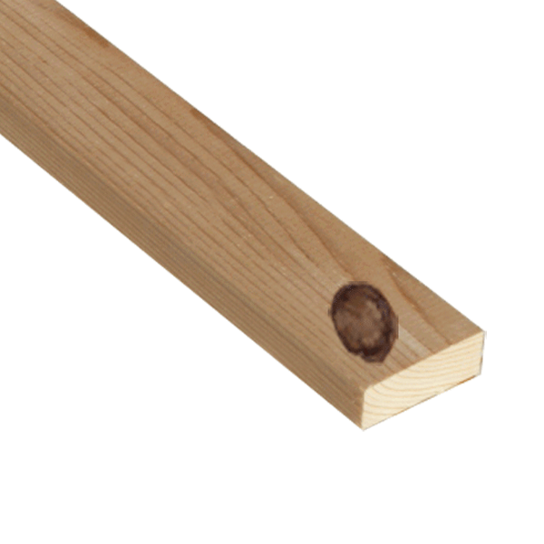 Listón de pino recto 60x20x2700 mm