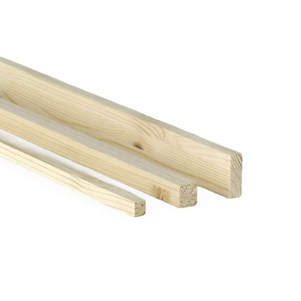Listón de pino recto 45x15x2700 mm