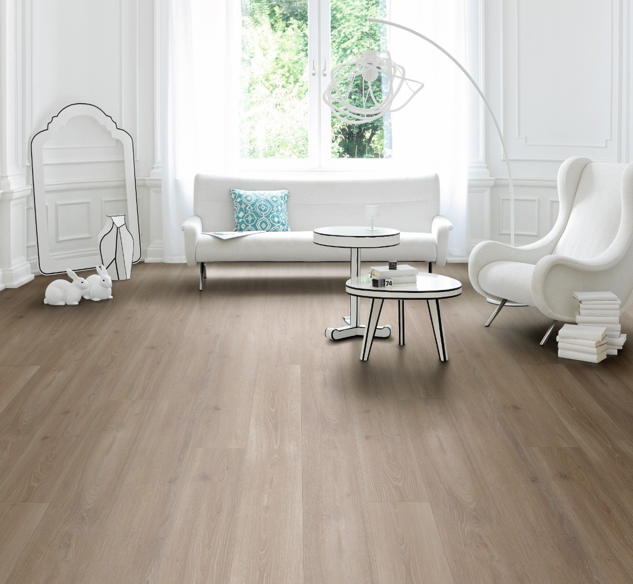 Roble Skyline Gris Perla Estr. Natural Sincro Bisel 4V Lama Castillo 1601103 (AG) - Imagen 2