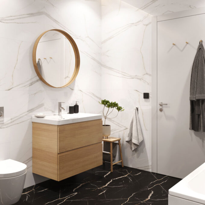 SPC Flooring Calacatta Black (RV)