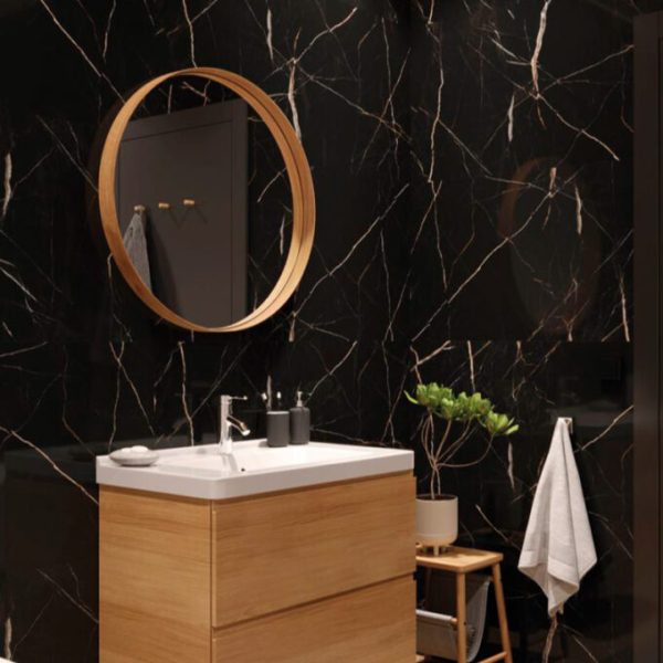 SPC Wall Calacatta Black Textura Brillo 30x60/60x120 (RV)